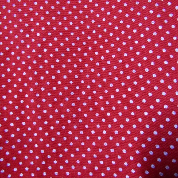 VTG 90s Y2K Retro 6 Red POLKA DOT Pedal Pushers Capri Cropped Rockabilly Pants - Picture 4 of 9